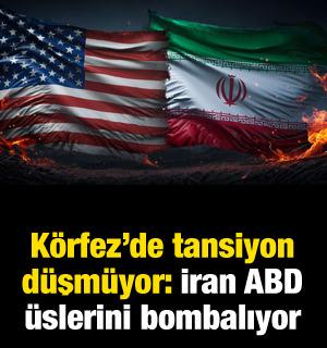 Tansiyon d&uuml;şm&uuml;yor: İran ABD &uuml;slerini bombalıyor