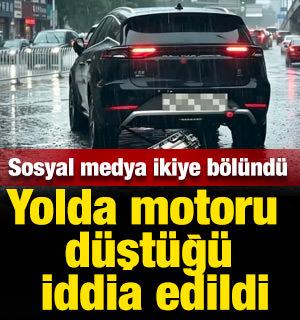 Yolda motoru d&uuml;şt&uuml;ğ&uuml; iddia edildi: Sosyal medya ikiye b&ouml;l&uuml;nd&uuml;