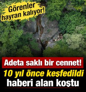 10 yıl &ouml;nce keşfedildi! Mersin&rsquo;in saklı cenneti Koramşalı Şelalesi mest ediyor