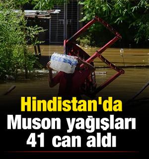 Hindistan'da Muson yağışları 41 can aldı