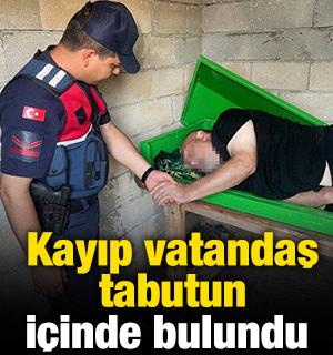 Kayıp vatandaş tabutun i&ccedil;inde bulundu