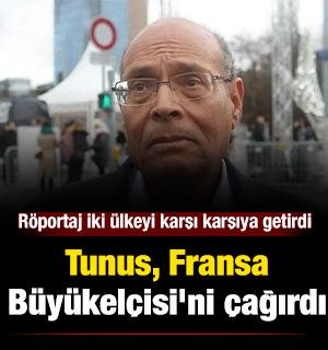 R&ouml;portaj iki &uuml;lkeyi karşı karşıya getirdi: Tunus, Fransa B&uuml;y&uuml;kel&ccedil;isi'ni &ccedil;ağırdı