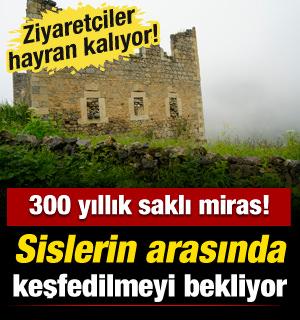 Sislerin arasında keşfedilmeyi bekliyor! Santa Harabeleri ziyaret&ccedil;ilerini mest ediyor