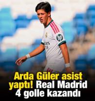 Arda G&uuml;ler asist yaptı! Real Madrid 4 golle kazandı