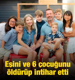Eşini ve 6 &ccedil;ocuğunu &ouml;ld&uuml;r&uuml;p intihar etti