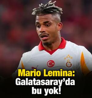 Mario Lemina'dan itiraf! 'Galatasaray'da bu yok'