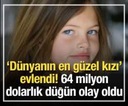 "D&uuml;nyanın en g&uuml;zel kızı" evlendi!