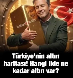 T&uuml;rkiye'nin altın haritası! Hangi ilde ne kadar altın var?