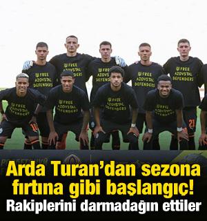 Arda Turan sezonu fırtına gibi a&ccedil;tı! Rakibini darmadağın etti