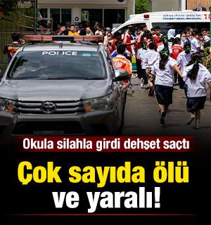 Okula silahla girdi dehşet sa&ccedil;tı: &Ccedil;ok sayıda &ouml;l&uuml; ve yaralı