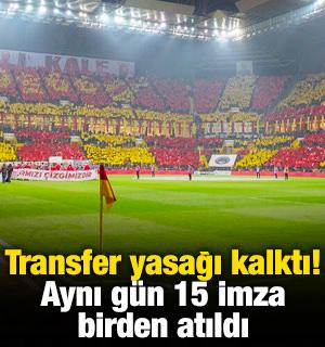 Transfer yasağı kalktı! Aynı g&uuml;n 15 imza birden atıldı