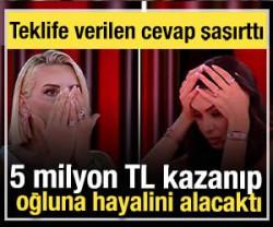 5 milyon TL kazanıp oğluna hayalini alacaktı: Eda'nın 870 bin TL'lik teklife verdiği cevap şaşırttı!