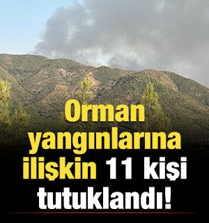Bakan G&uuml;rlek'ten orman yangınlarına ilişkin a&ccedil;ıklama: 11 kişi tutuklandı!