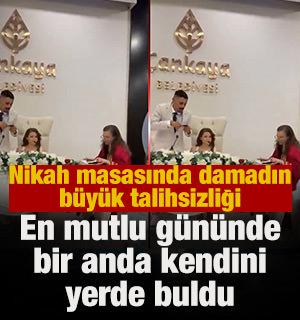 En mutlu g&uuml;n&uuml;nde bir anda kendini yerde buldu