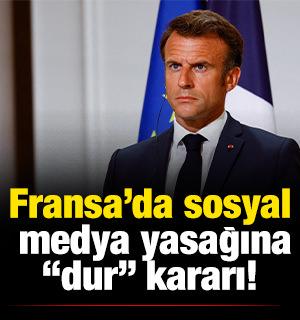 Fransa&rsquo;da sosyal medya yasağına &ldquo;dur&rdquo; kararı