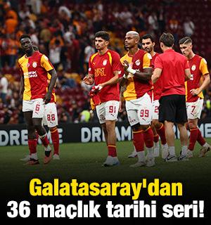 Galatasaray'dan 36 ma&ccedil;lık tarihi seri!