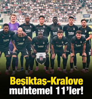 Beşiktaş-Hradec Kralove muhtemel 11'ler