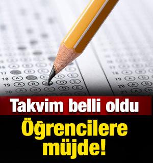 &Ouml;ğrencilere m&uuml;jdeli haber: Takvim belli oldu!
