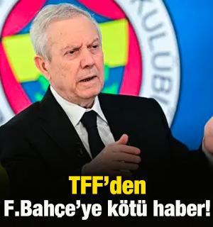 Resmi a&ccedil;ıklama geldi! TFF'den Fenerbah&ccedil;e'ye k&ouml;t&uuml; haber