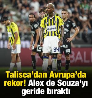 Talisca'dan Avrupa'da rekor! Alex de Souza'yı ge&ccedil;ti