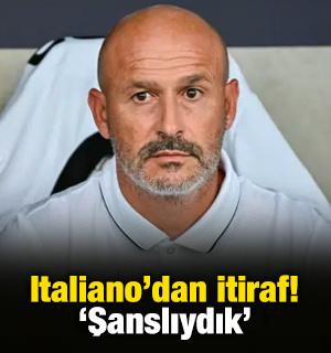 Vincenzo Italiano'dan itiraf! 'Şanslıydık'