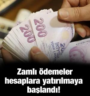  Zamlı &ouml;demeler hesaplara yatırılmaya başlandı!