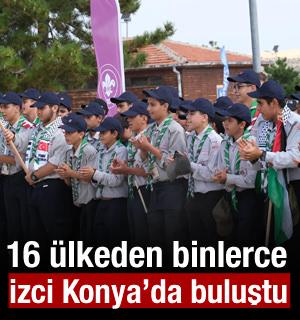 16 &uuml;lkeden binlerce İzci Konya&rsquo;da buluştu!