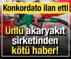54 yıllık akaryakıt şirketinden k&ouml;t&uuml; haber: Konkordato ilan etti!