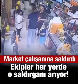 Markette paketleri yırtan &ccedil;ocuğu uyardığı i&ccedil;in darbedildi