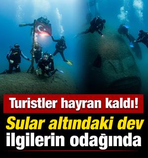 Batmış yolcu u&ccedil;ağından, mağaralara: Kruvaziyer yolcuları su altı d&uuml;nyasını keşfediyor