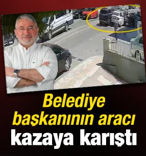 &Ccedil;orum Belediye Başkanı Aşgın'ın makam aracı zincirleme kazaya karıştı