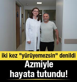 İki kez "y&uuml;r&uuml;yemezsin" denildi, azmiyle yeniden ayağa kalktı!