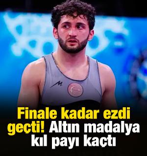 Finale kadar ezdi ge&ccedil;ti! Altın madalya kıl payı ka&ccedil;tı