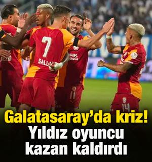 Galatasaray'da kriz! Yıldız oyuncu kazan kaldırdı
