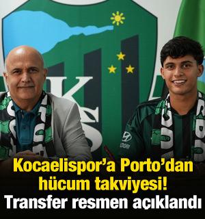 Kocaelispor Porto'dan h&uuml;cum takviyesi! Transfer resmen a&ccedil;ıklandı