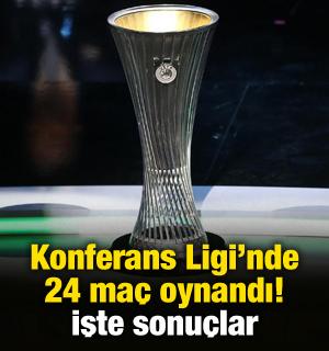 Konferans Ligi'nde 24 ma&ccedil; tamamlandı! İşte sonu&ccedil;lar