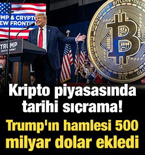 Kripto piyasasında tarihi sı&ccedil;rama! Trump'ın hamlesi 500 milyar dolar ekledi