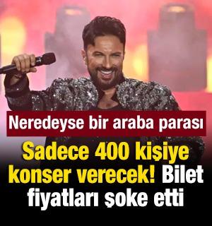 Sadece 400 kişi i&ccedil;in sahne alacak! Tarkan konserinin bedeli dudak u&ccedil;uklattı