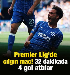 Premier Lig'de &ccedil;ılgın ma&ccedil;! 32 dakikada 4 gol attılar