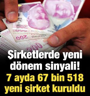 Şirketlerde yeni d&ouml;nem sinyali! 7 ayda 67 bin 518 yeni şirket kuruldu