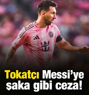Tokat&ccedil;ı Lionel Messi'ye şaka gibi ceza!