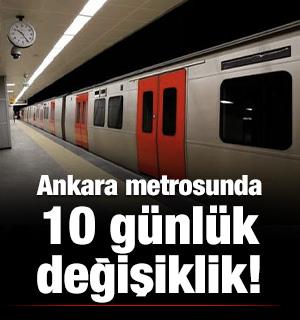 Ankara metrosunda 10 g&uuml;nl&uuml;k d&uuml;zenleme! Yolculara uyarı geldi