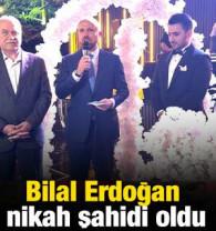 Bilal Erdoğan nikah şahidi oldu