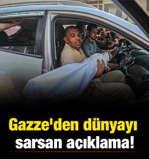 Gazze'den d&uuml;nyayı sarsan a&ccedil;ıklama!