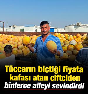 Hatay'da t&uuml;ccarın bi&ccedil;tiği fiyata kafası atan &ccedil;ift&ccedil;iden 50 tonluk hayır