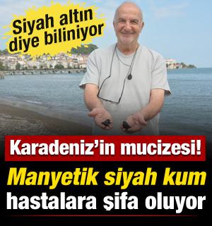 Karadeniz&rsquo;in siyah altını şifa yayıyor! Ordu&rsquo;nun manyetik siyah kumuna yoğun ilgi