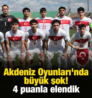 Akdeniz Oyunları'nda b&uuml;y&uuml;k şok! 4 puanla elendik