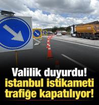Valilik duyurdu: Anadolu Otoyolu İstanbul istikameti trafiğe kapatılıyor!