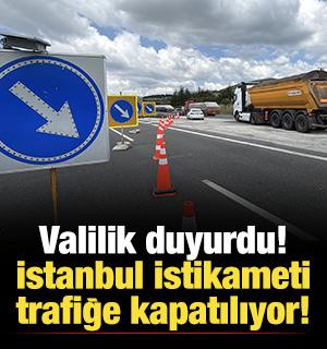 Valilik duyurdu: Anadolu Otoyolu İstanbul istikameti trafiğe kapatılıyor!