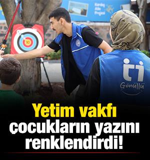 Yetim vakfı &ccedil;ocukların yazını renklendirdi